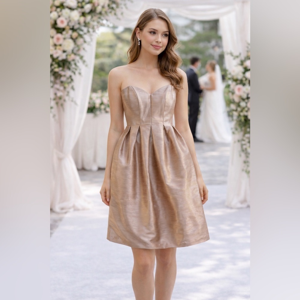 ✨Alfred Sung Pearl Pink Bridesmaid Dress | Style D618✨